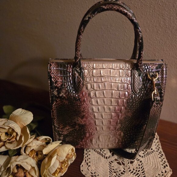 Brahmin Handbags - Brahmin Diamondback Ombre Satchel EUC, Sophisticated Bag